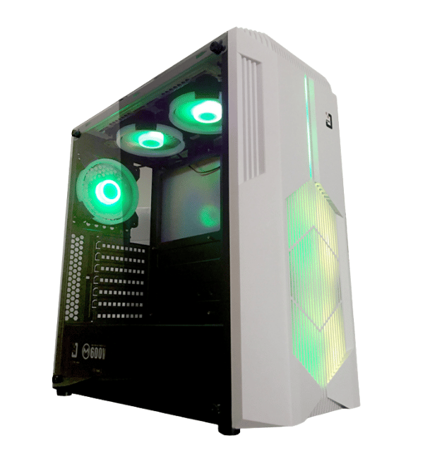 Case Jetek Game Beryl-II G9602W - ATX (White) (Tặng 2 Fan)