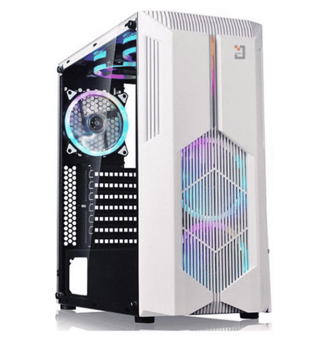 Case Jetek Game Beryl-II G9602W - ATX (White) (Tặng 2 Fan)