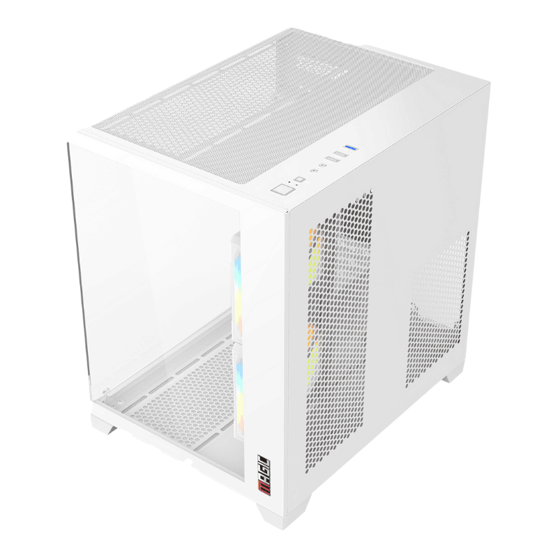 Case MAGIC AQUA-M Ultra M-ATX (White)