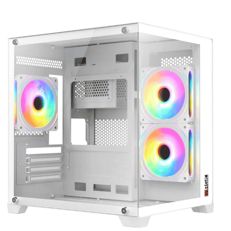 Case MAGIC AQUA-M Ultra M-ATX (White)