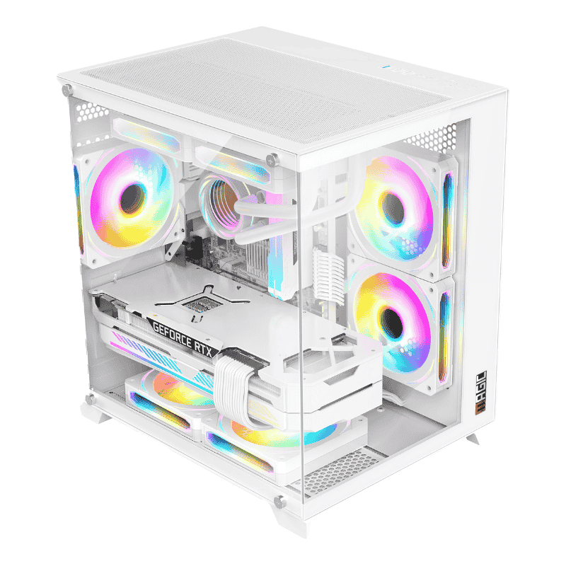 Case MAGIC AQUA-M Ultra M-ATX (White)