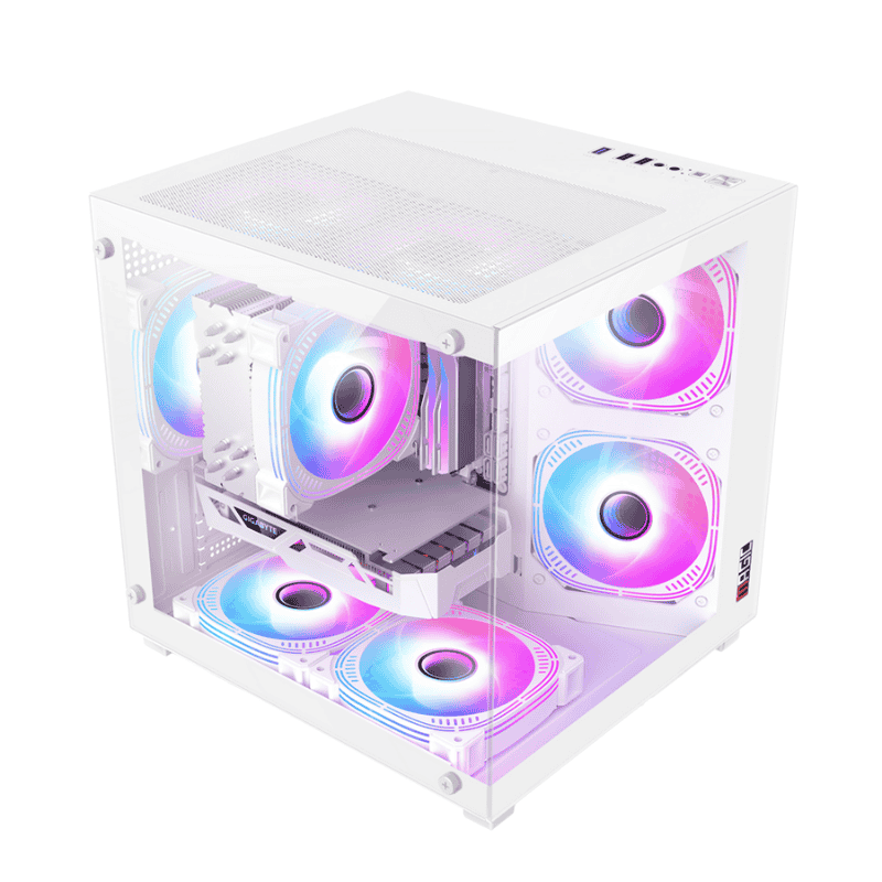 Case Magic Aqua-M Elite - M-ATX- White