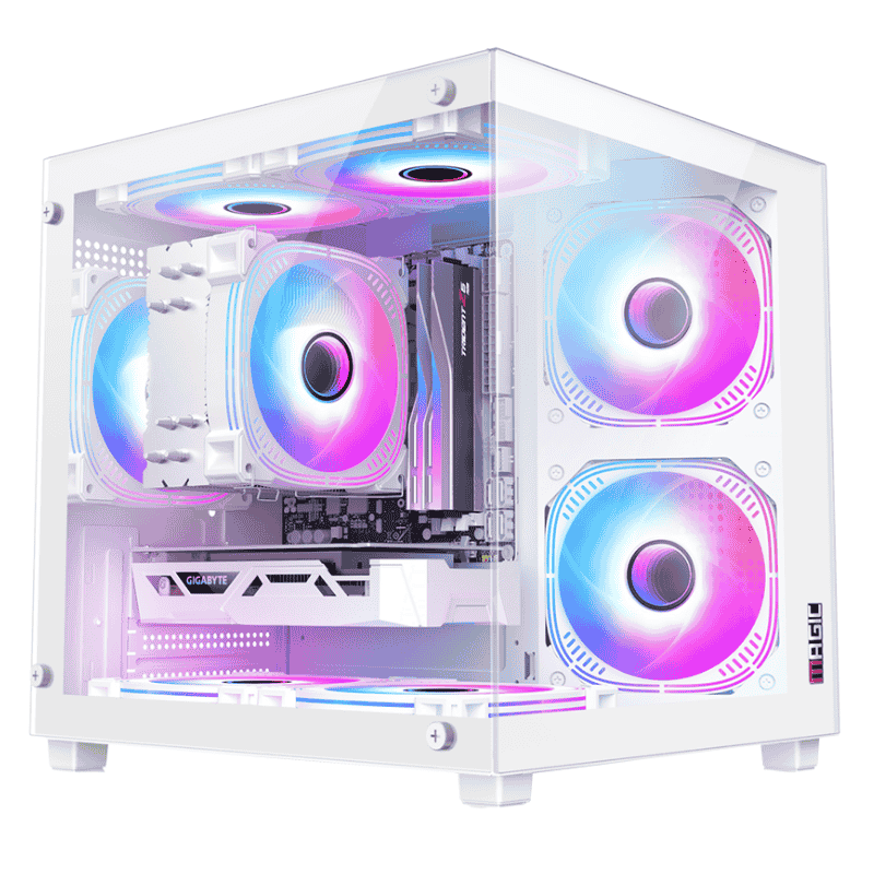 Case Magic Aqua-M Elite - M-ATX- White