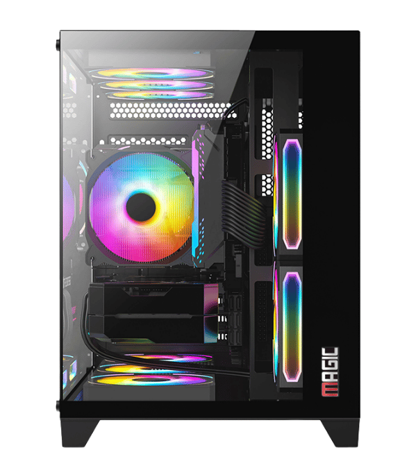 Case Magic Aqua-M Ultra - M-ATX (Black) 