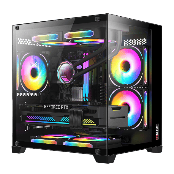 Case Magic Aqua-M Ultra - M-ATX (Black) 