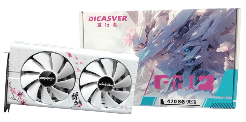 Card màn hình Dicasver RX470 8GB (1+Hdmi) White
