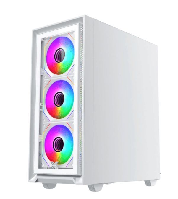 Case Xigmatek Fly II Arctic 3GF - ATX (White) (Tặng 3 Fan) (EN44670)