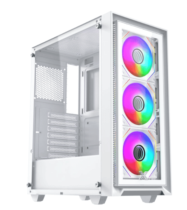 Case Xigmatek Fly II Arctic 3GF - ATX (White) (Tặng 3 Fan) (EN44670)