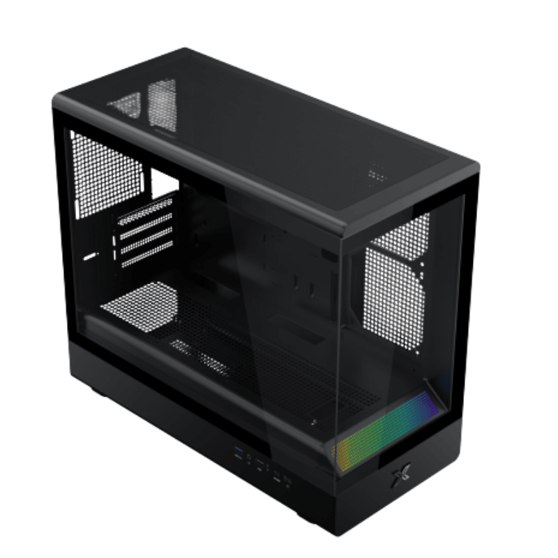 Case Xigmatek Pura ML - M-ATX (Black) (EN48463) (No Fan)