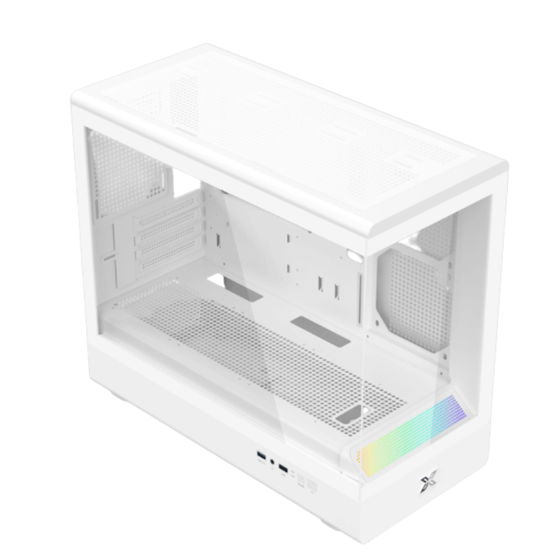 Case Xigmatek Pura ML Arctic - M-ATX (White) (EN48470) (No Fan)        
