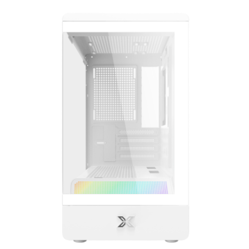 Case Xigmatek Pura ML Arctic - M-ATX (White) (EN48470) (No Fan)        