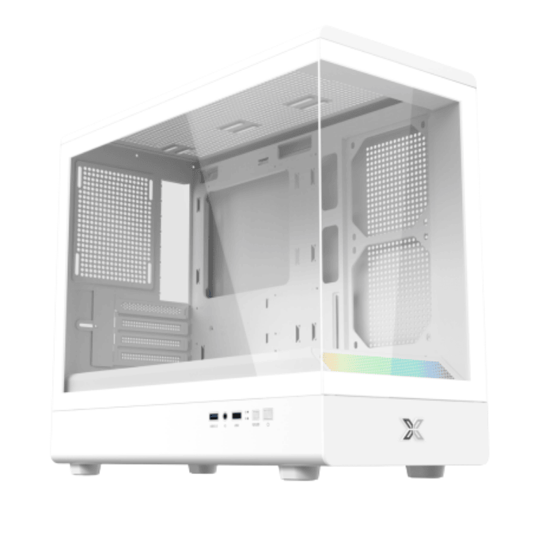Case Xigmatek Pura ML Arctic - M-ATX (White) (EN48470) (No Fan)        