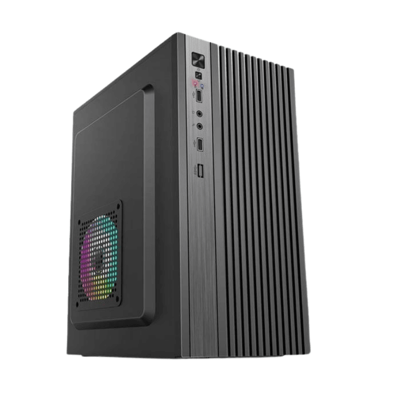 Case văn phòng CoolerPlus CPC-C08 - M-ATX (Black)