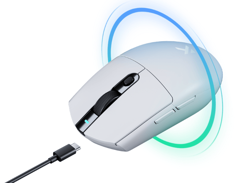 Chuột Gaming MCHOSE G3 V2 Wireless - White - 3 Modes