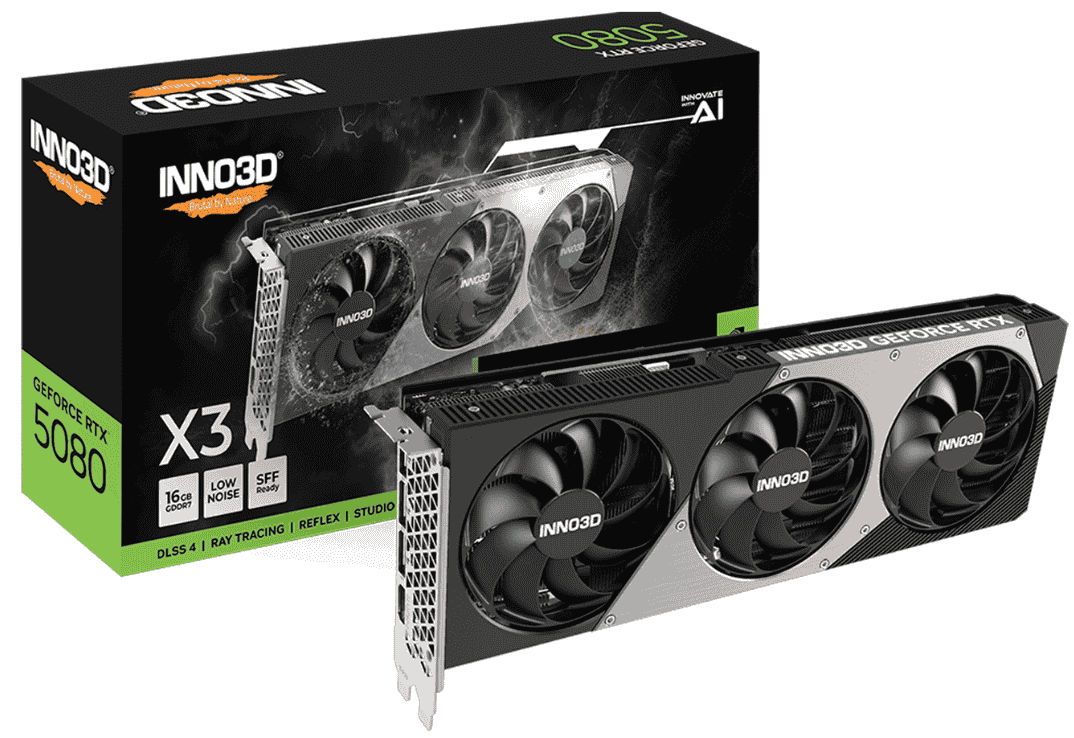 Card Màn hình INNO3D GeForce RTX 5080 X3 OC 16GB