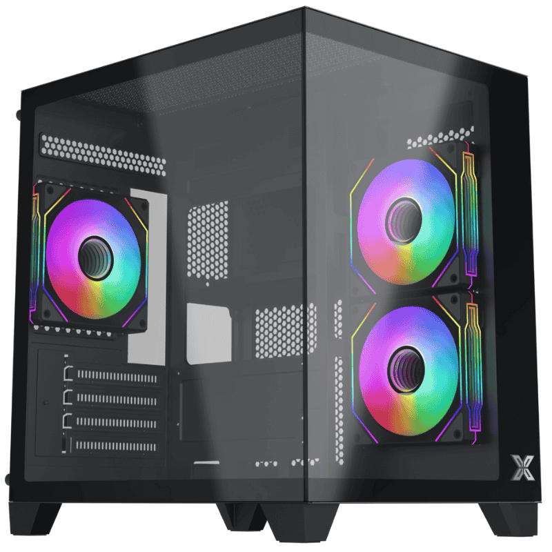 Case Xigmatek Aqua M Nano 3GF (3 Fan)_EN45509 Black