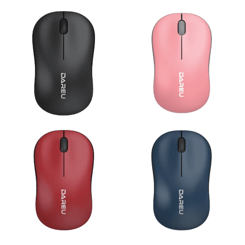 Chuột không dây Dareu LM106D Dual-Mode WireLess + Bluetooth  (Black/ Red /Blue / Pink / White)
