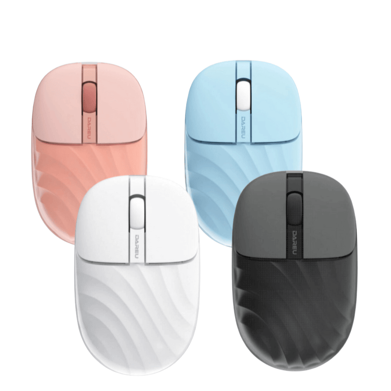 Chuột không dây Dareu RIPPLE LM135G (Black / Blue / White / Pink )