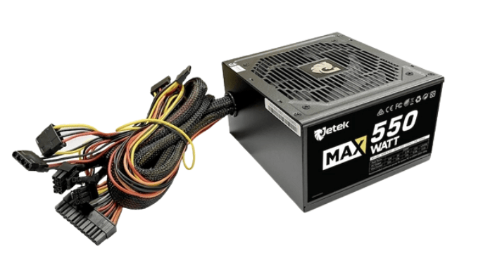 Nguồn Jetek MaxWatt MW550 550W V2(Màu đen)