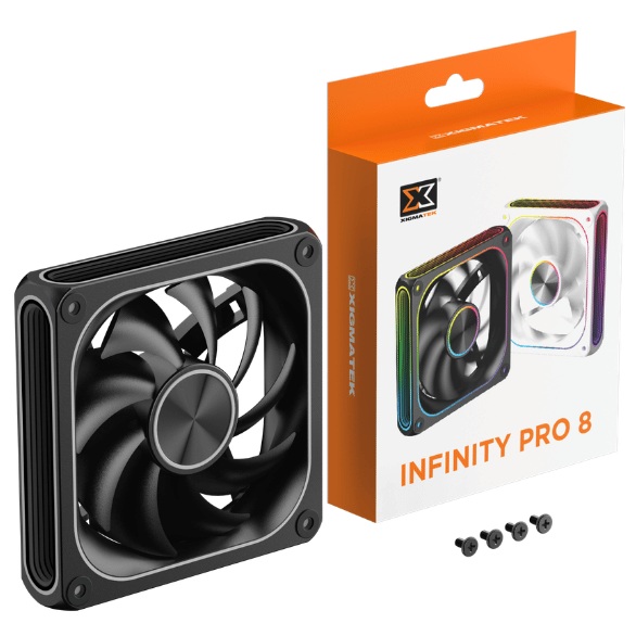 FAN XIGMATEK INFINITY PRO 8 REVERSE ARGB BLACK - XUÔI
