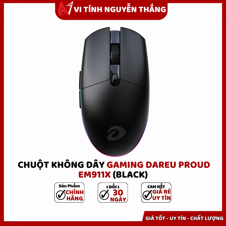 Chuột không dây Gaming DAREU PROUD EM911X (Black)