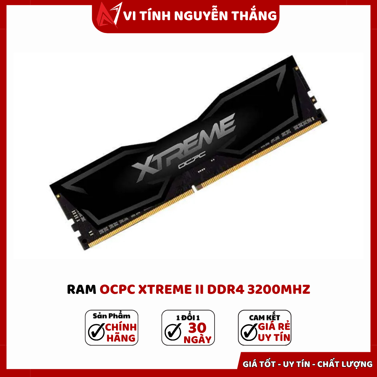 RAM OCPC Xtreme II 16GB DDR4 3200MHz tản nhiệt