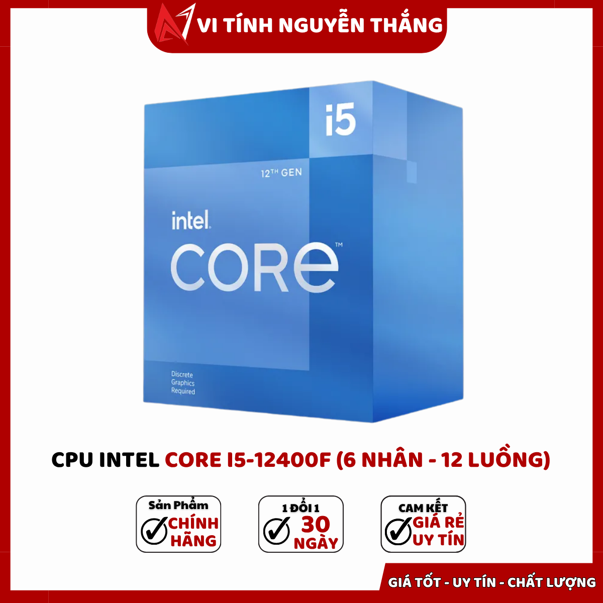 CPU Intel Core i5-12400F trên PC Gaming NTC FPS Alder Lake