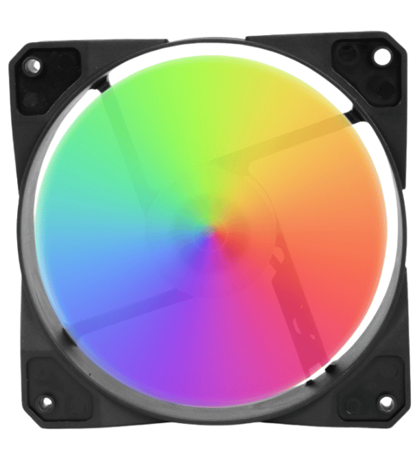Fan Led VSP SE-1225M12S 12V RGB - Màu Đen