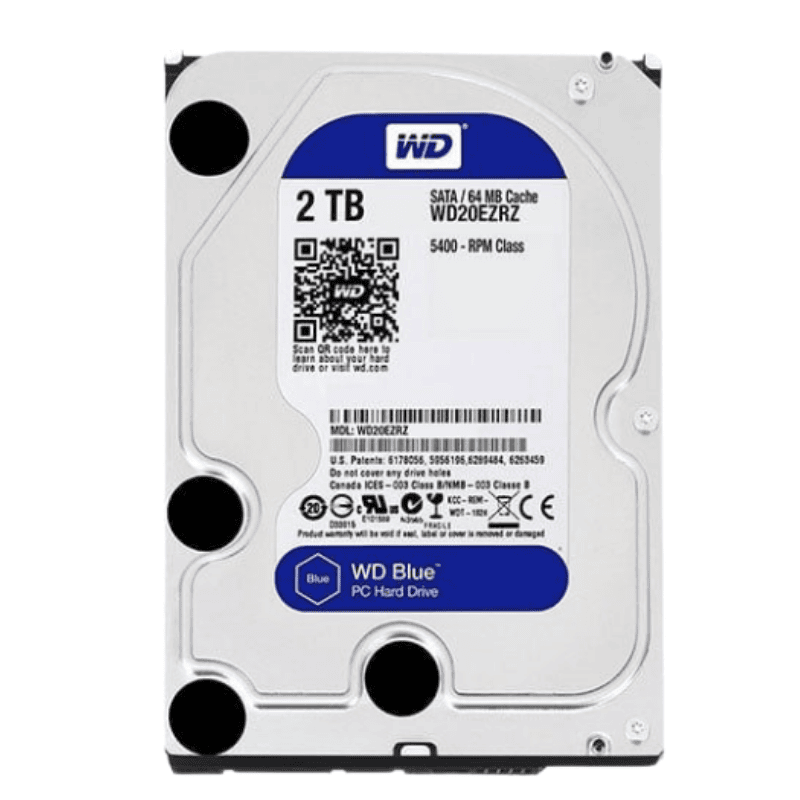   Hdd Western 2Tb Blue Chính Hãng (Wd20Ez)