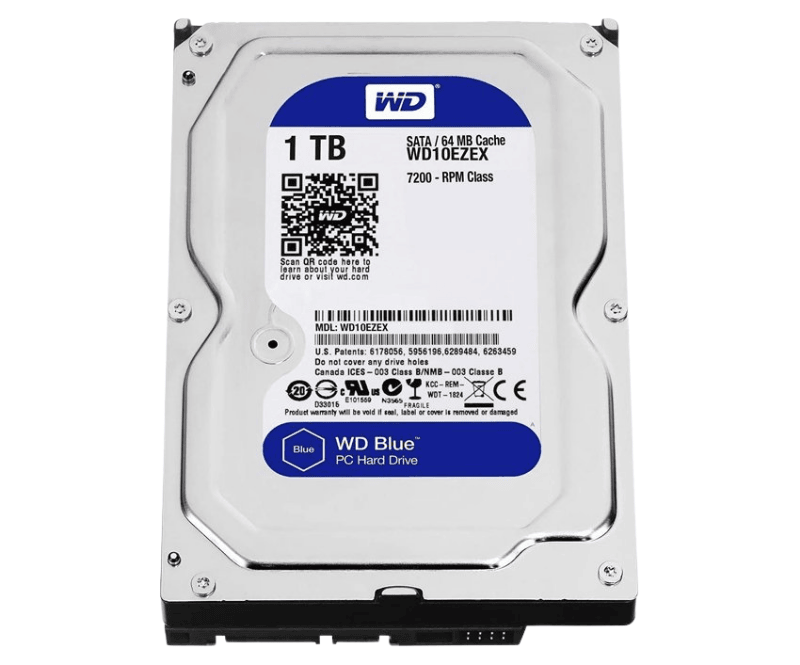 Hdd Western Caviar Blue 1Tb 3.5 Inch 7200Rpm, Sata3 6GB/S, 64Mb Cache
