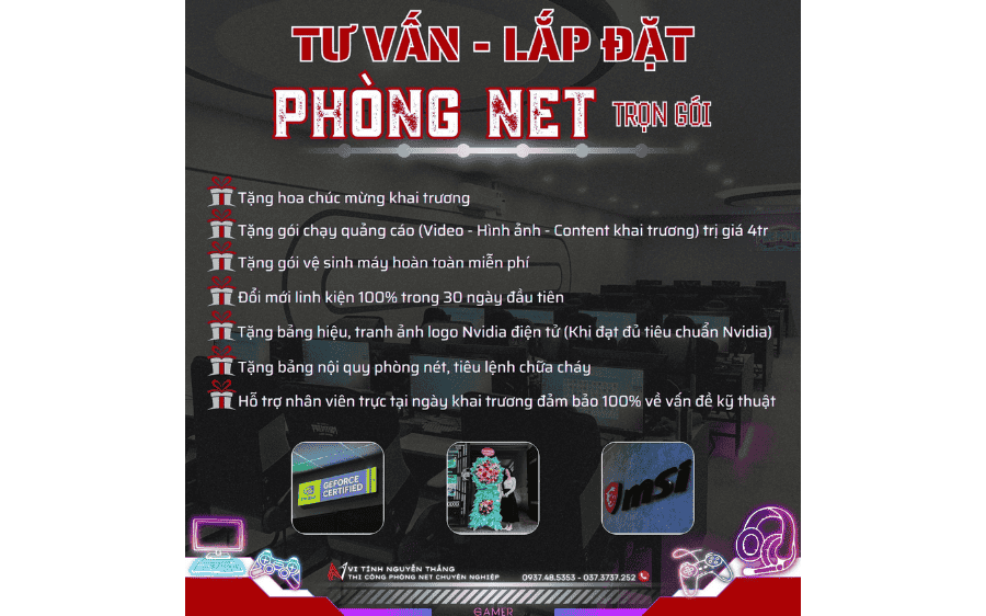 Lắp Đặt Phòng Net 2025