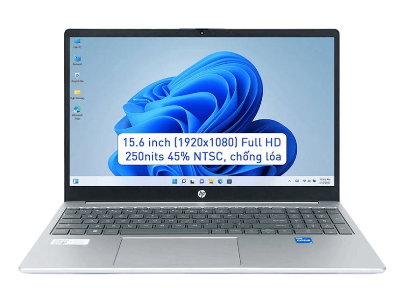 Laptop HP 15-fd0304TU (A2NL5PA) (15.6 inch/ FHD/ i3-1315U/ 8GB/ SSD 512GB/ Win 11/ Bạc)