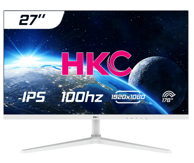 Màn Hình HKC MB27V7-W 27 inch FHD IPS 100Hz 5ms Trắng (VGA HDMI)