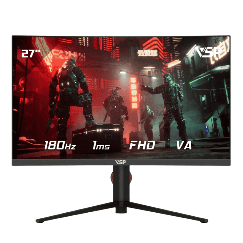 Màn hình VSP VA2718G (27 inch/ FHD/ VA/ 180Hz/ 1ms/ 1500R/ Black)