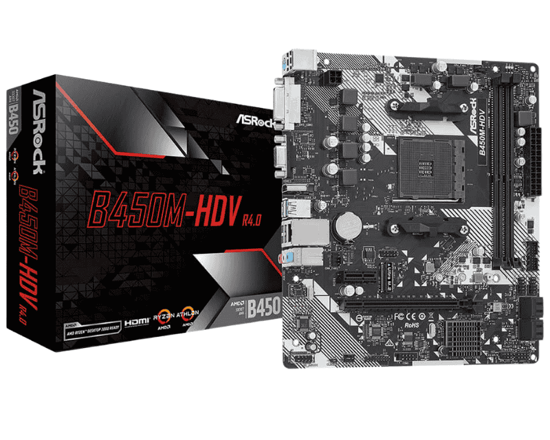 Mainboard ASRock B450M-HDV R4.0 DDR4