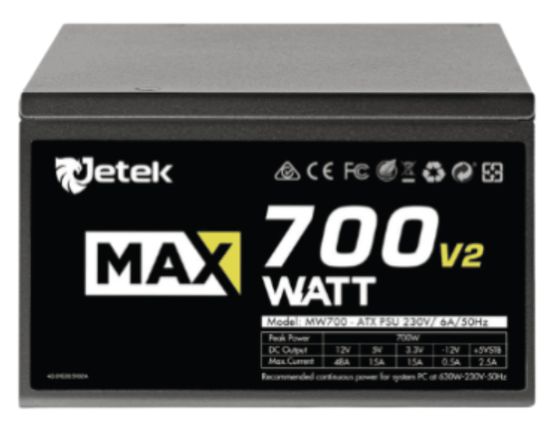 Nguồn Jetek Maxwatt MW700 700W Công Suất Thực