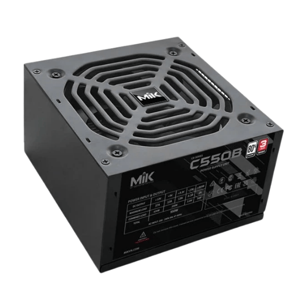 Nguồn MIK C550B 550W - 80% Efficiency