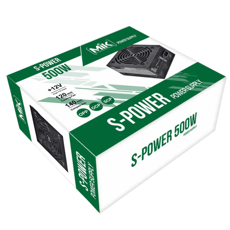 Nguồn MIK S-POWER 500W (OPP/ OCP/ SCP)