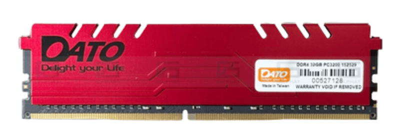 Ram DATO 16GB 3200MHz DDR4 Extreme Series - Tản thép (Red)
