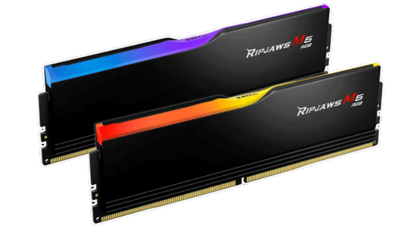 Ram G.Skill Ripjaws M5 RGB 32GB (16GBx2) 5200MHz DDR5 (Black) (F5-5200J4040A16GX2-RM5RK)        