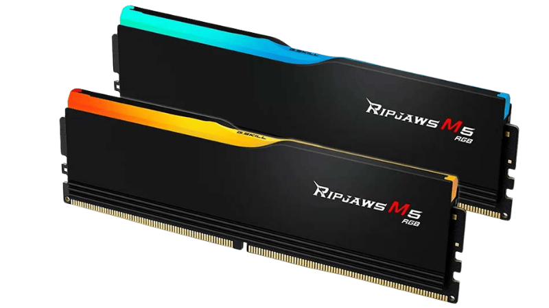 Ram G.Skill Ripjaws M5 RGB 32GB (16GBx2) 5600MHz DDR5 (Black) (F5-5600J4645A16GX2-RM5RK)
