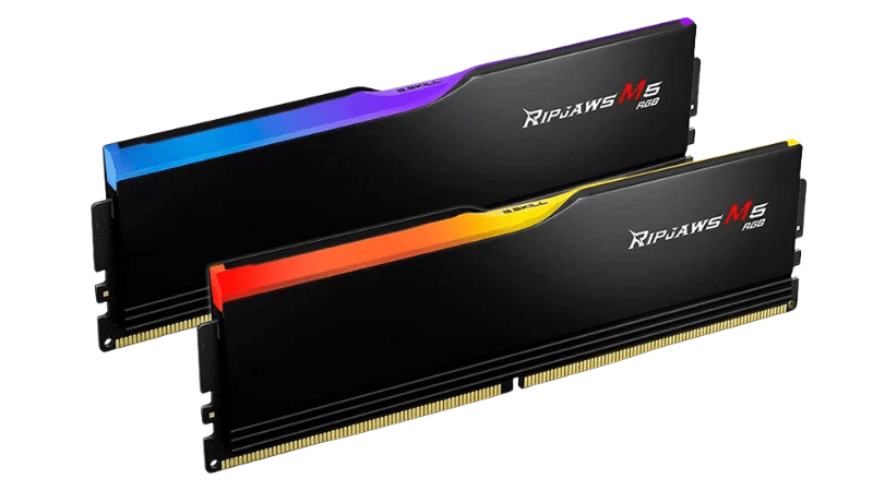 Ram G.Skill Ripjaws M5 RGB 32GB (16GBx2) 5600MHz DDR5 (Black) (F5-5600J4645A16GX2-RM5RK)