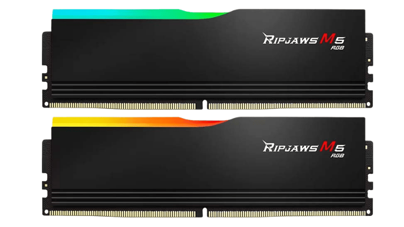 Ram G.Skill Ripjaws M5 RGB 32GB (16GBx2) 5600MHz DDR5 (Black) (F5-5600J4645A16GX2-RM5RK)