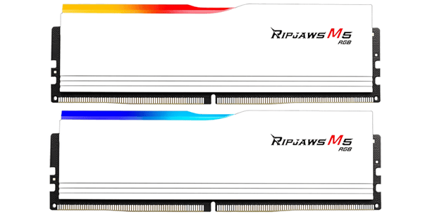 Ram G.Skill Ripjaws M5 RGB 32GB (16GBx2) 6000MHz DDR5 (White)