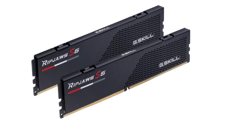 Ram G.Skill Ripjaws S5 16GB 6000MHz DDR5 - Tản thép (Black) (F5-6000J3636F16GX1-RS5K)