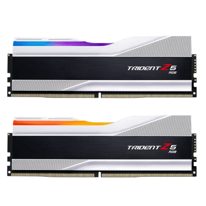 Ram G.Skill Trident Z5 RGB 32GB (16GBx2) 6000MHz DDR5 (Silver) (F5-6000J3636F16GX2-TZ5RS)