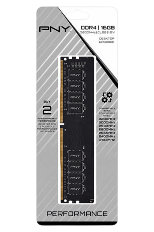 Ram PNY 16GB 3200MHz DDR4 (MD16GSD4320016-TB)