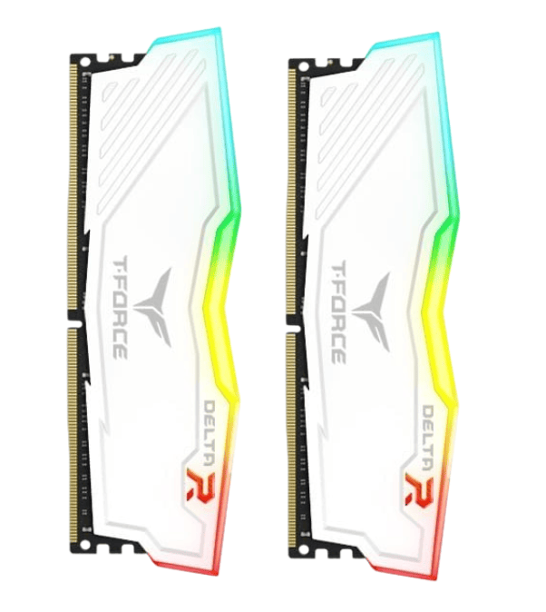 Ram TeamGroup T-Force Delta RGB 8GB 3200MHz DDR4 (White)
