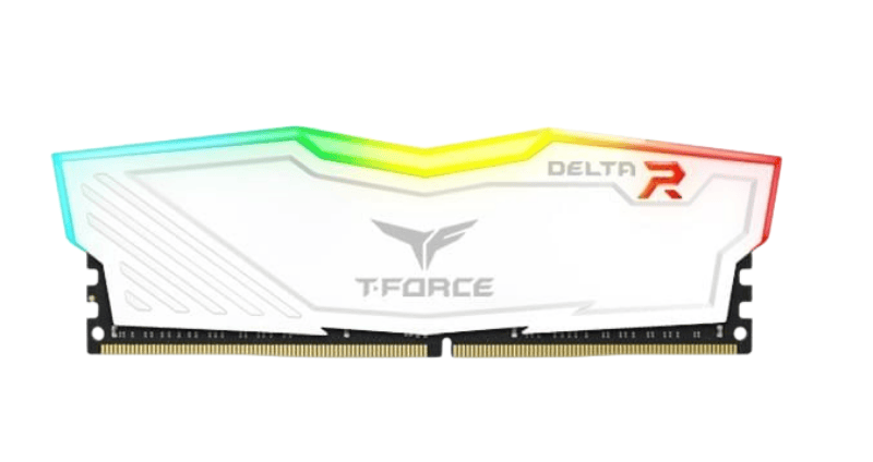 Ram TeamGroup T-Force Delta RGB 8GB 3200MHz DDR4 (White)