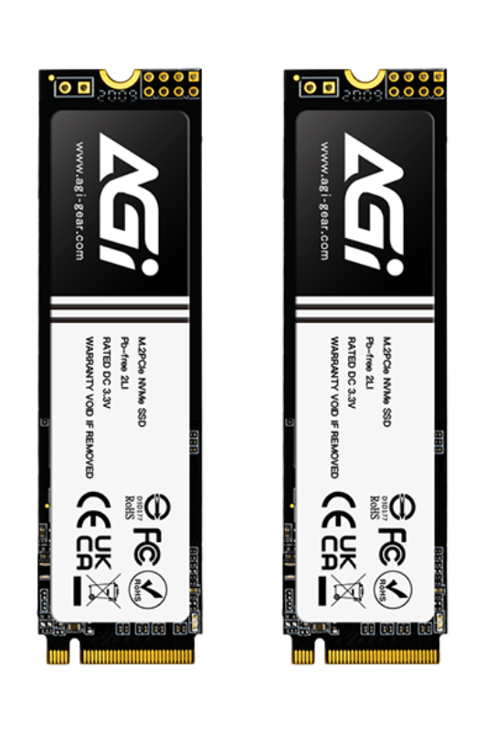 SSD AGI AI298 512GB M.2 NVMe Gen 3x4 (Đọc 3200MB/s - Ghi 1800MB/s)